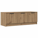 Tv-Benk Artisan Eik 102X35X36,5 Cm Konstruert Tre