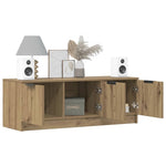 Tv-Benk Artisan Eik 102X35X36,5 Cm Konstruert Tre
