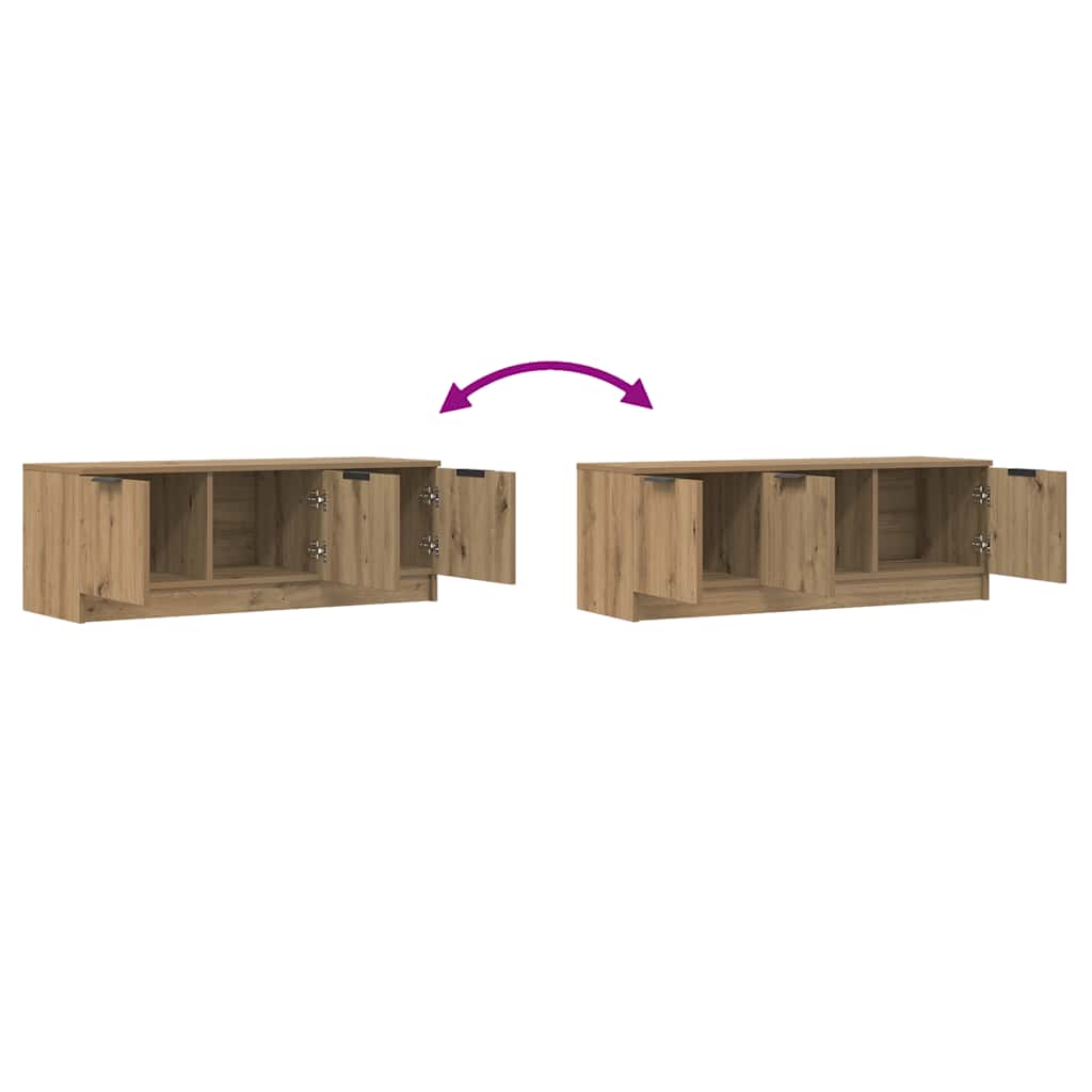 Tv-Benk Artisan Eik 102X35X36,5 Cm Konstruert Tre