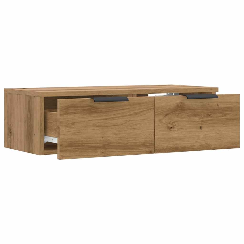 Veggskap Artisan Eik 68X30X20 Cm Konstruert Tre