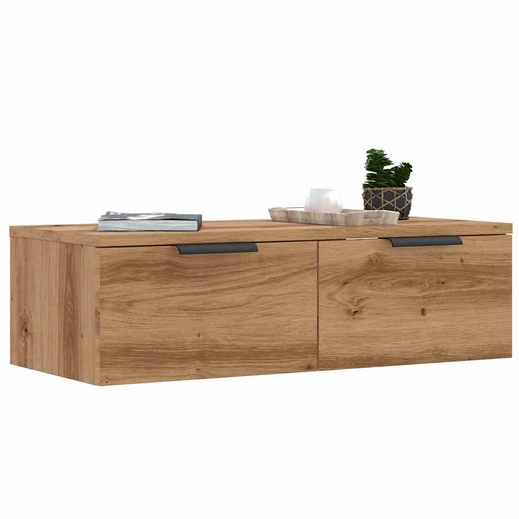 Veggskap Artisan Eik 68X30X20 Cm Konstruert Tre