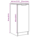 Skoskap Gammelt Tre 29,5X35X70 Cm Konstruert Tre
