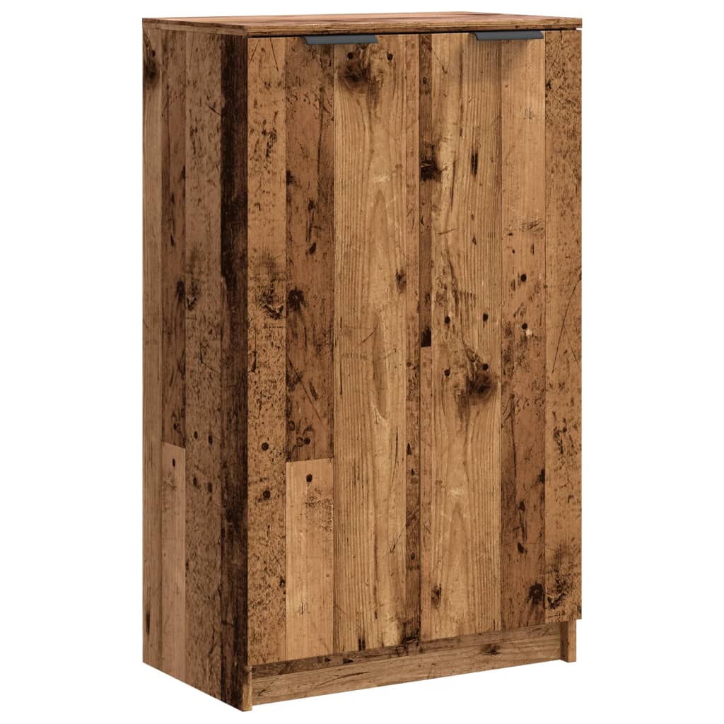Skoskap Gammelt Tre 59X35X100,5 Cm Konstruert Tre