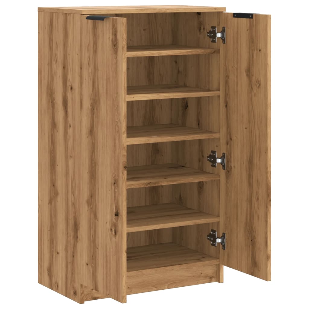 Skoskap Artisan Eik 59X35X100,5 Cm Konstruert Tre
