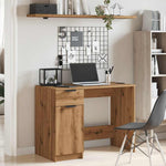 Skrivebord Artisan Eik 100X50X75 Cm Konstruert Tre