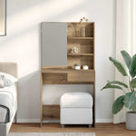 Sminkebord Med Speil Artisan Eik 74,5X40X141 Cm
