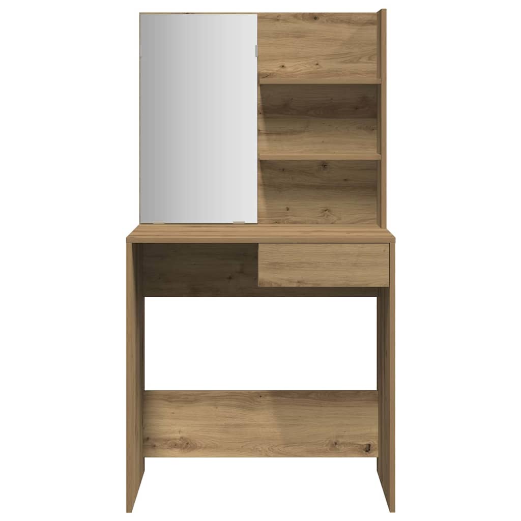 Sminkebord Med Speil Artisan Eik 74,5X40X141 Cm