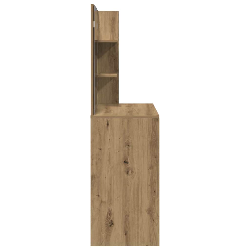 Sminkebord Med Speil Artisan Eik 74,5X40X141 Cm