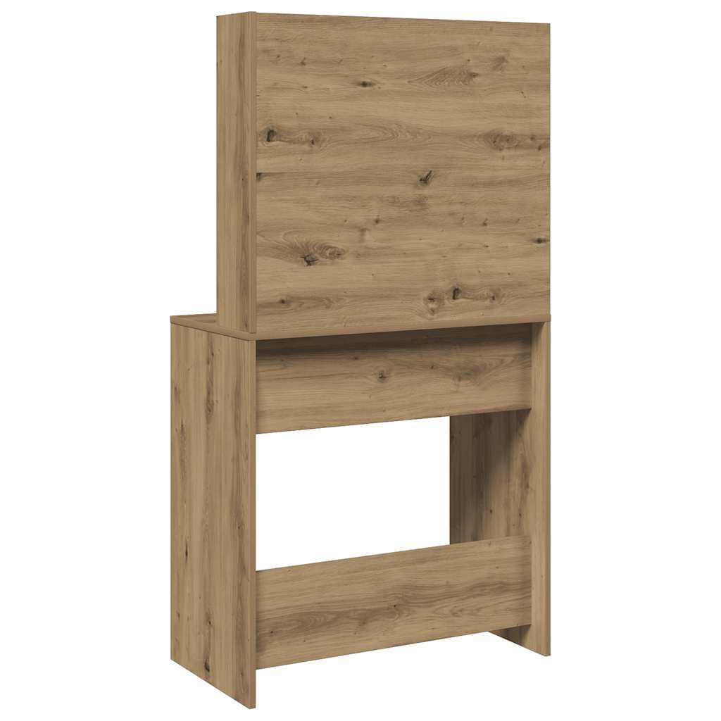 Sminkebord Med Speil Artisan Eik 74,5X40X141 Cm