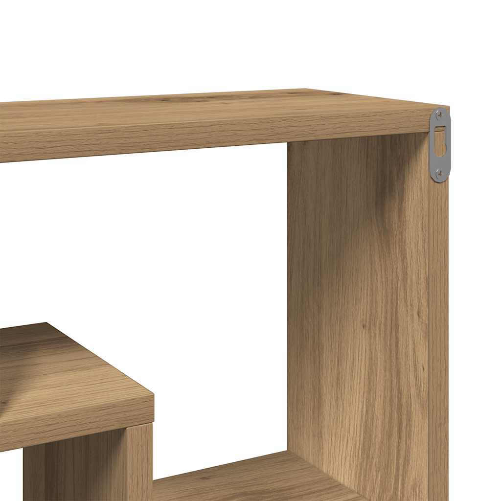 Vegghylle Håndverkseik 85X16X52,5 Cm Konstruert Tre