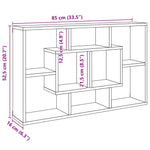 Vegghylle Håndverkseik 85X16X52,5 Cm Konstruert Tre