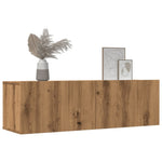 Veggmonterte Tv-Benker 2 Stk Artisan Eik 100X30X30 Cm