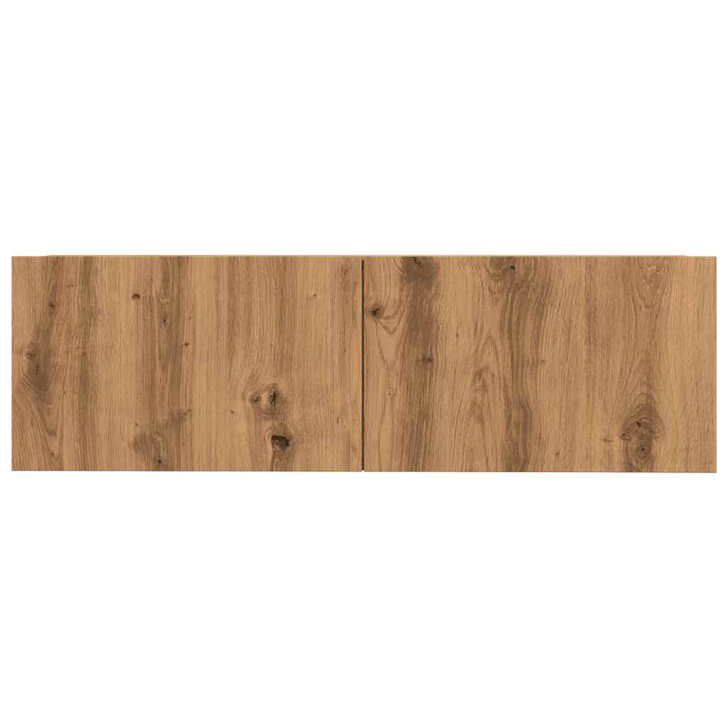 Veggmonterte Tv-Benker 2 Stk Artisan Eik 100X30X30 Cm