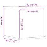 Oppbevaringsskap Artisan Eik 40,5X40X40 Cm Konstruert Tre