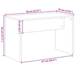 Krakk Til Sminkebord Gammelt Tre 70X35X45 Cm Konstruert Tre