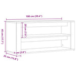 Skobenk Gammelt Tre 100X35X45 Cm Konstruert Tre