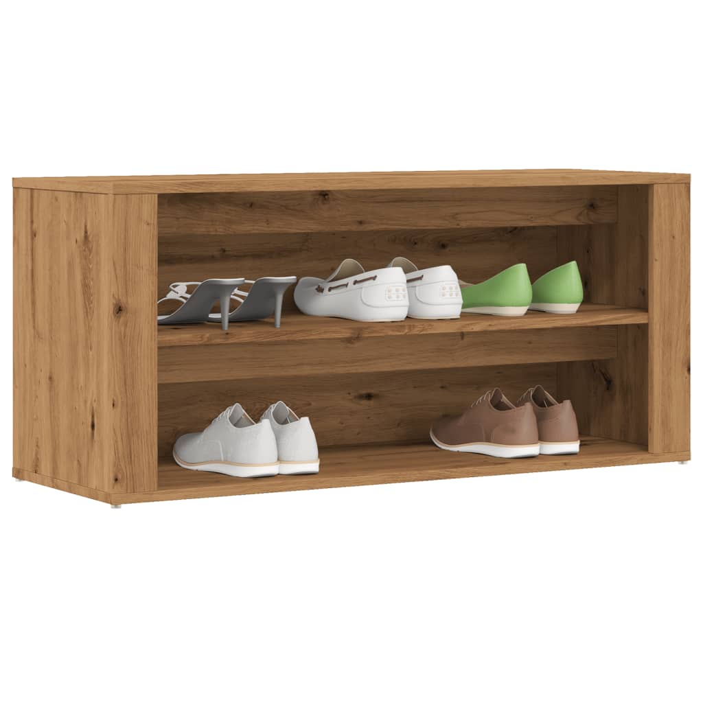 Skohylle Artisan Eik 100X35X45 Cm Konstruert Tre