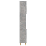 Baderomsskap Betonggrå 30X30X190 Cm Konstruert Tre