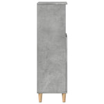 Baderomsskap Betonggrå 30X30X100 Cm Konstruert Tre