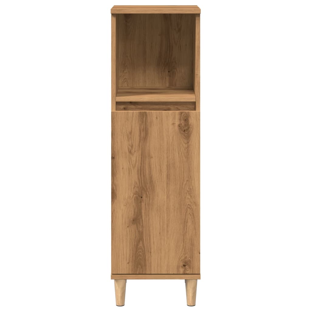 Baderomsskap Artisan Eik 30X30X100 Cm Konstruert Tre