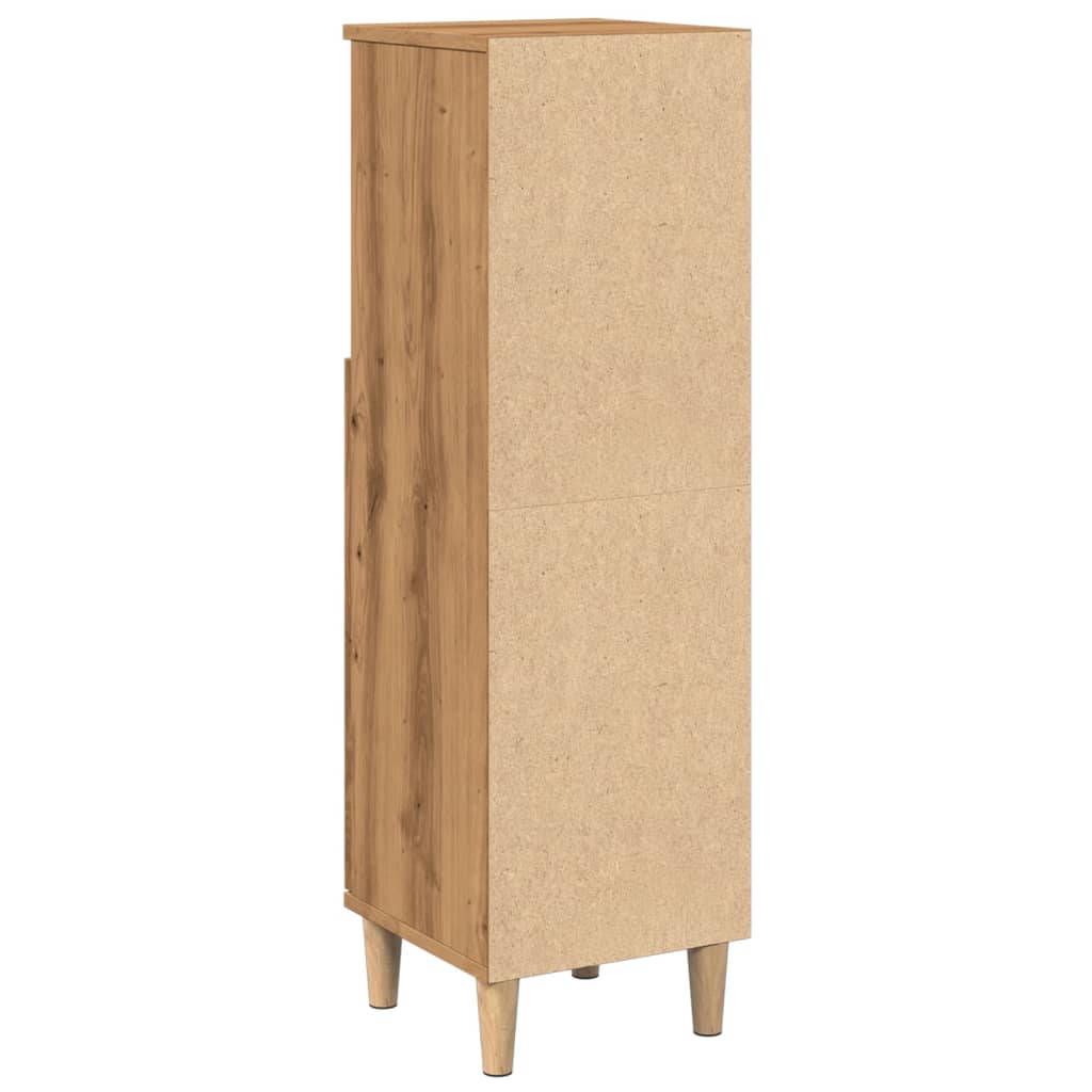 Baderomsskap Artisan Eik 30X30X100 Cm Konstruert Tre