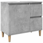 Servantskap Betonggrå 65X33X60 Cm Konstruert Tre