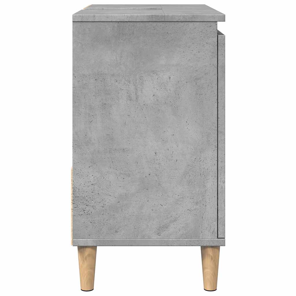 Servantskap Betonggrå 65X33X60 Cm Konstruert Tre