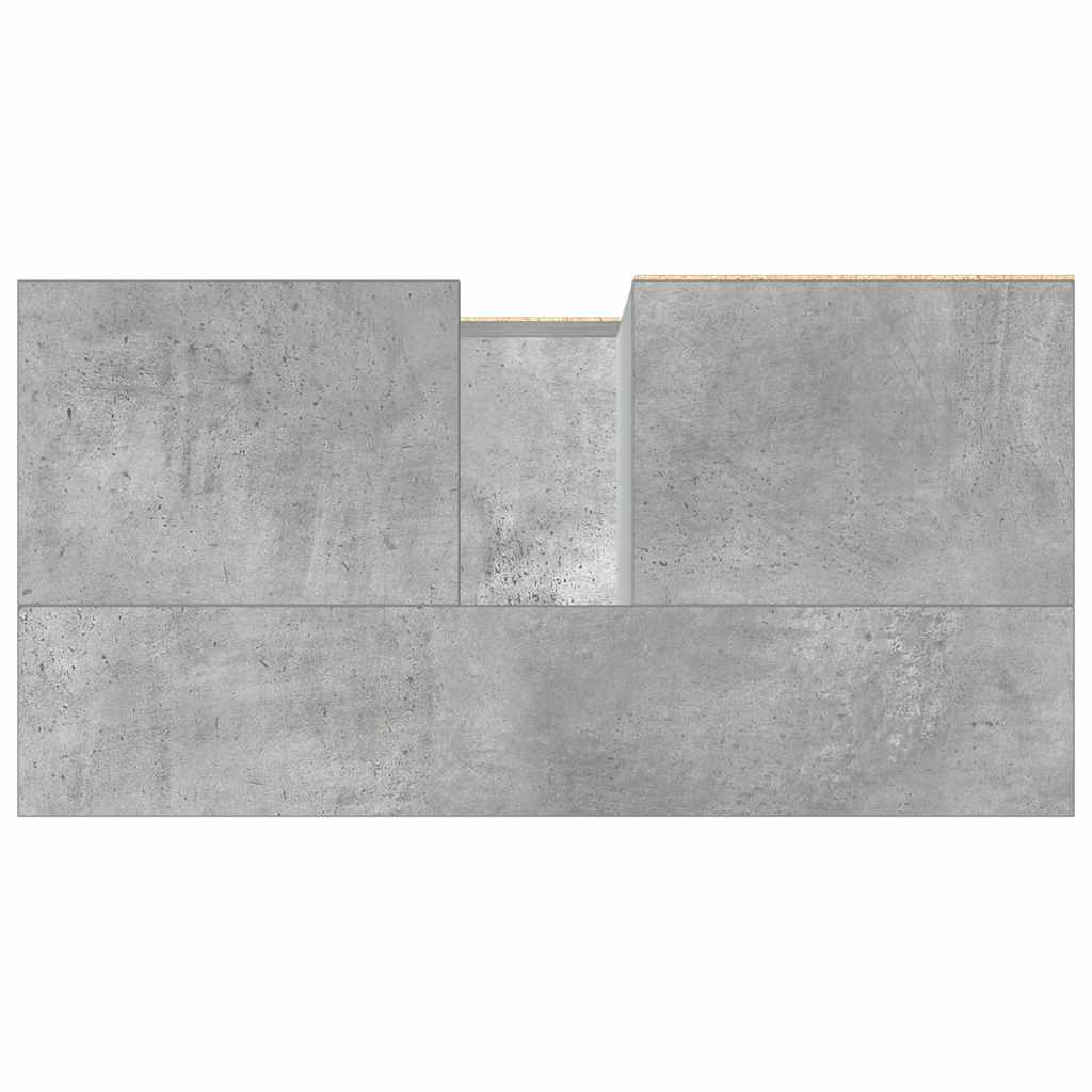 Servantskap Betonggrå 65X33X60 Cm Konstruert Tre