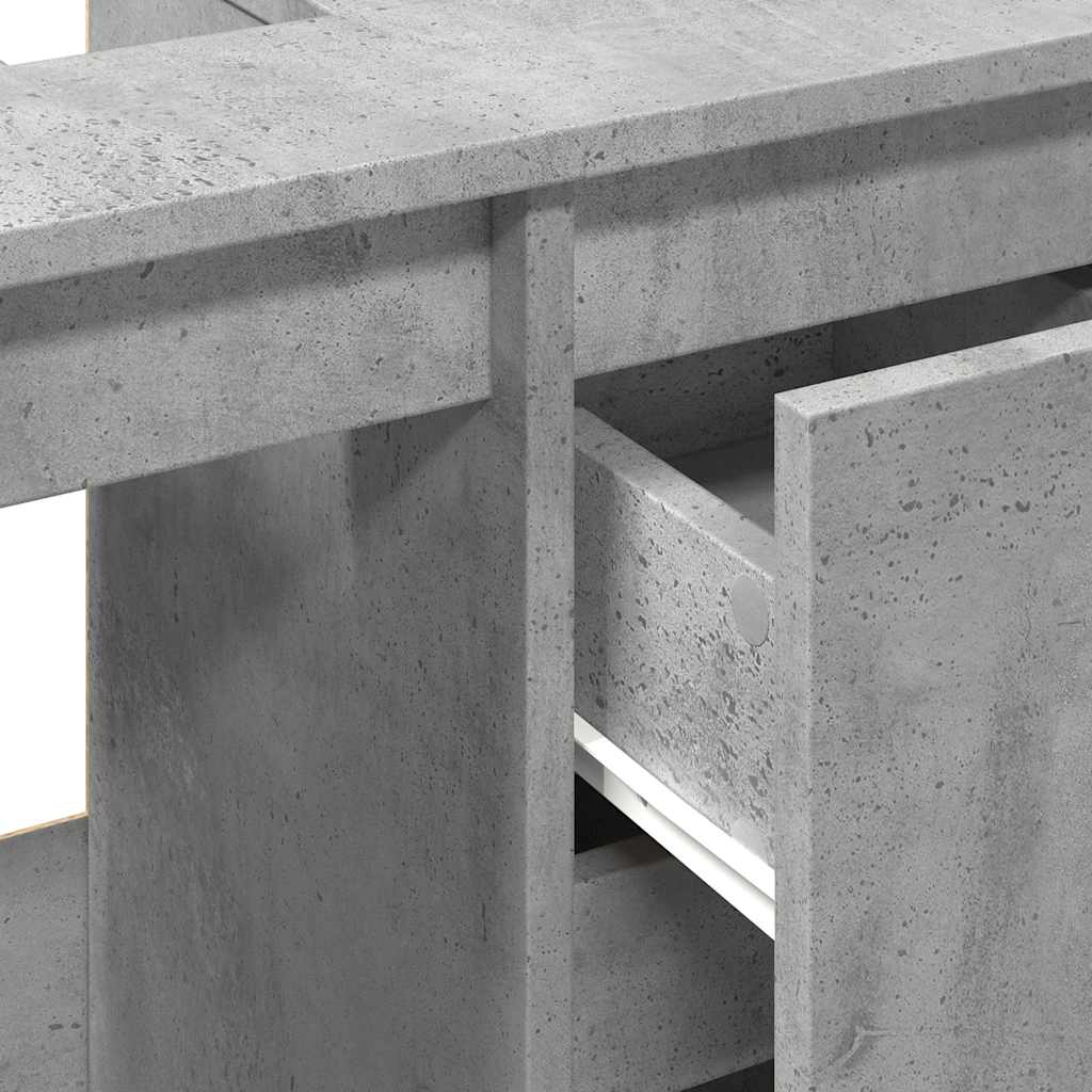 Servantskap Betonggrå 65X33X60 Cm Konstruert Tre