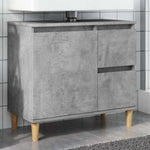 Servantskap Betonggrå 65X33X60 Cm Konstruert Tre