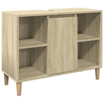 Baderomsskap Høyglans Hvit 80X33X60 Cm Konstruert Tre