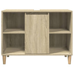 Baderomsskap Høyglans Hvit 80X33X60 Cm Konstruert Tre