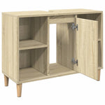 Baderomsskap Høyglans Hvit 80X33X60 Cm Konstruert Tre