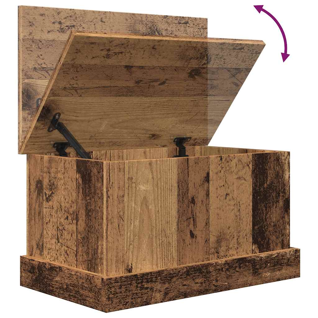 Oppbevaringsboks Gammelt Tre 30X50X28 Cm Konstruert Tre
