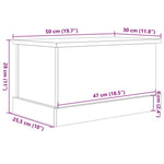 Oppbevaringsboks Artisan Eik 30X50X28 Cm Konstruert Tre