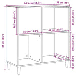 Plateskap Artisan Eik 84,5X38X89 Cm Konstruert Tre