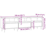 Tv-Benk Artisan Eik 150X30X44,5 Cm Konstruert Tre