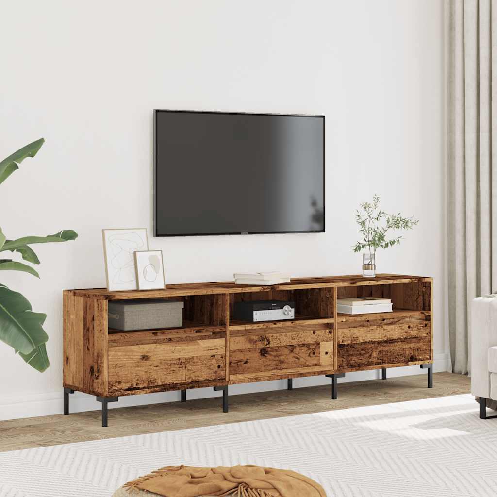 Tv-Benk Gammelt Tre 150X30X44,5 Cm Konstruert Tre