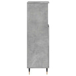 Baderomsskap Betonggrå 30X30X100 Cm Konstruert Tre