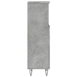 Baderomsskap Betonggrå 30X30X100 Cm Konstruert Tre