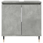 Baderomsskap Betonggrå 58X33X60 Cm Konstruert Tre