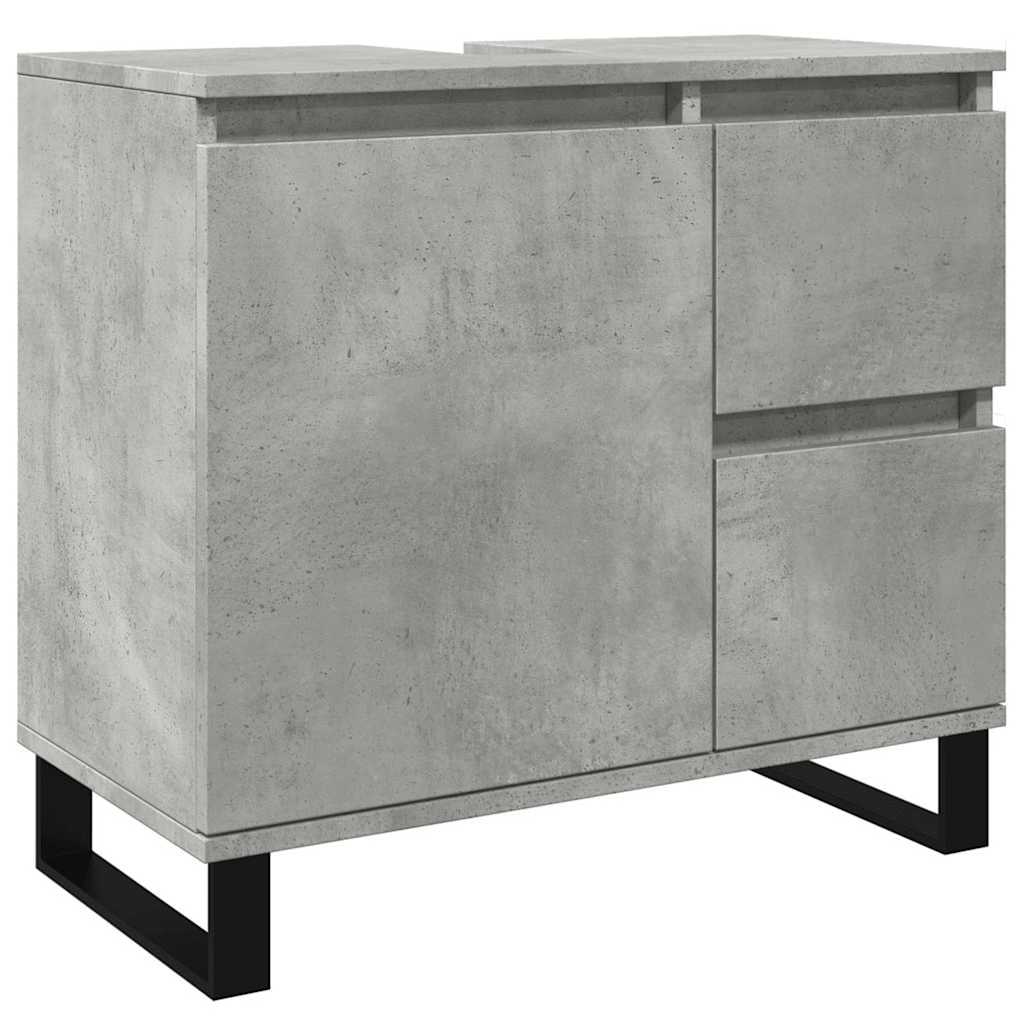 Baderomsservantskap Betonggrå 65X33X60 Cm Konstruert Tre