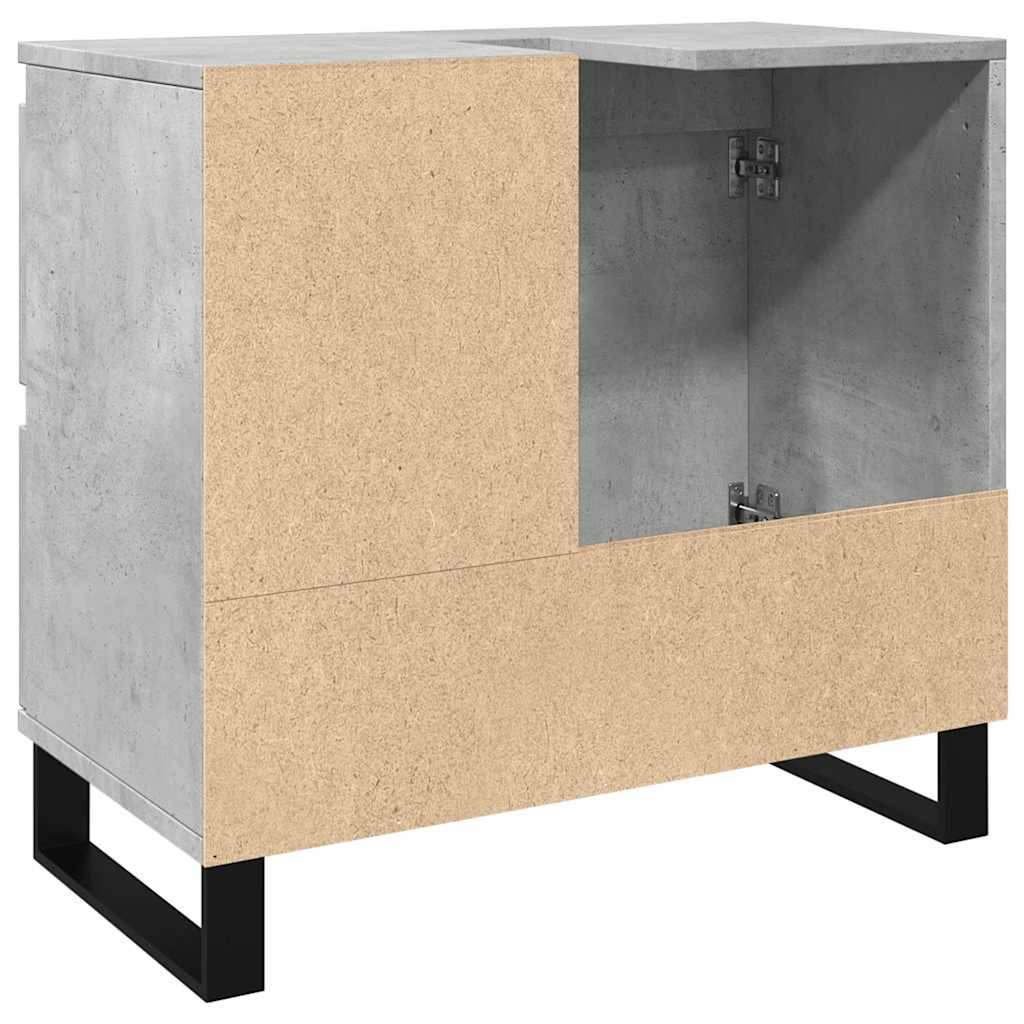 Baderomsservantskap Betonggrå 65X33X60 Cm Konstruert Tre