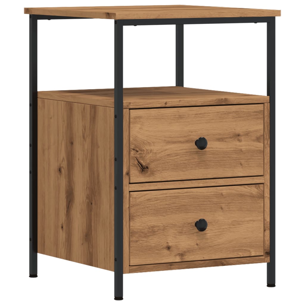 Nattbord Artisan Eik 34X35,5X50 Cm Konstruert Tre