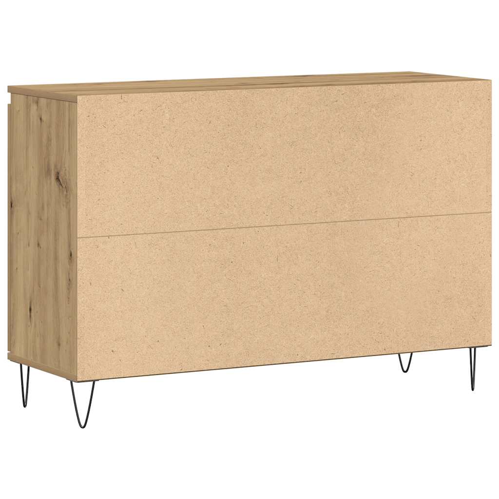 Skjenk Artisan Eik 101,5X35X70 Cm Konstruert Tre
