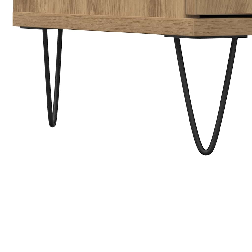 Skjenk Artisan Eik 101,5X35X70 Cm Konstruert Tre