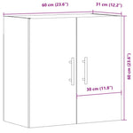 Veggskap Artisan Eik 60X31X60 Cm Konstruert Tre