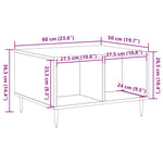 Salongbord Gammelt Tre 60X50X36,5 Cm Konstruert Tre