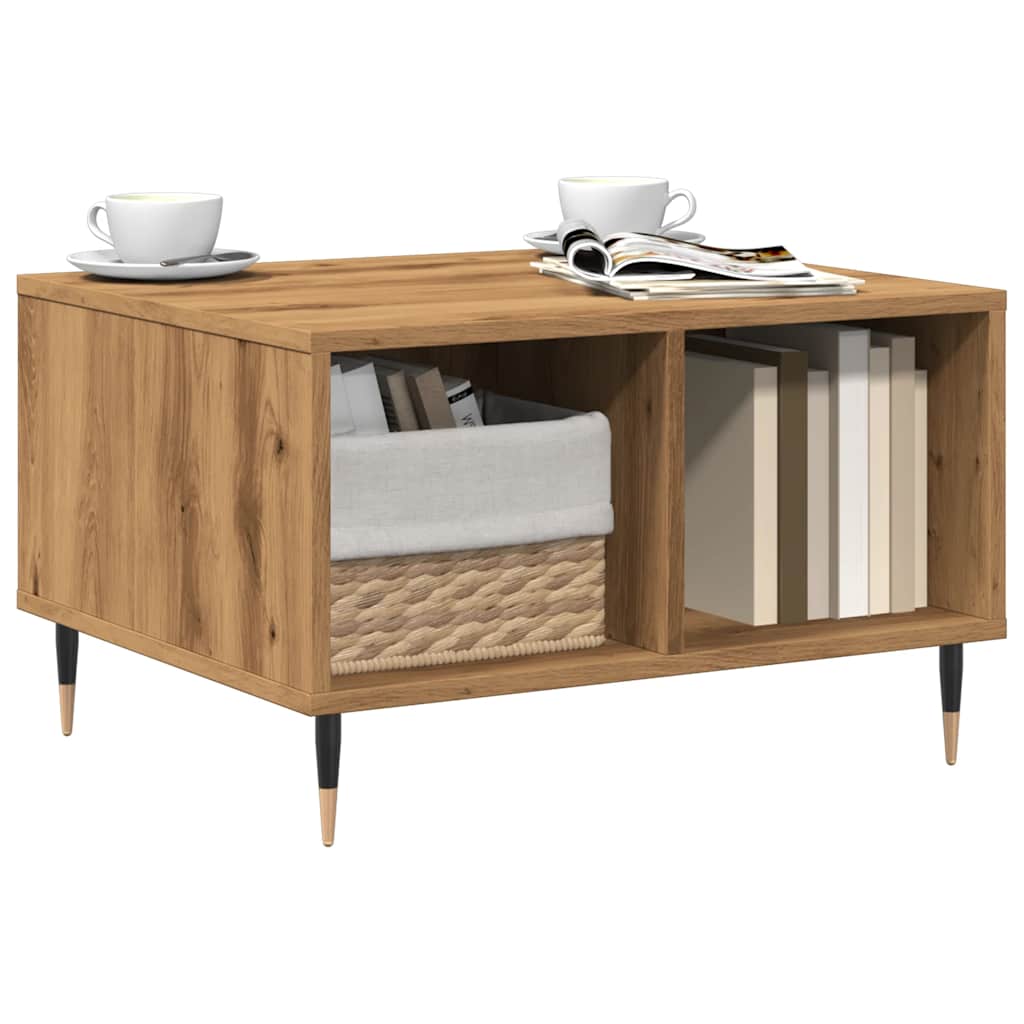 Salongbord Artisan Eik 60X50X36,5 Cm Konstruert Tre