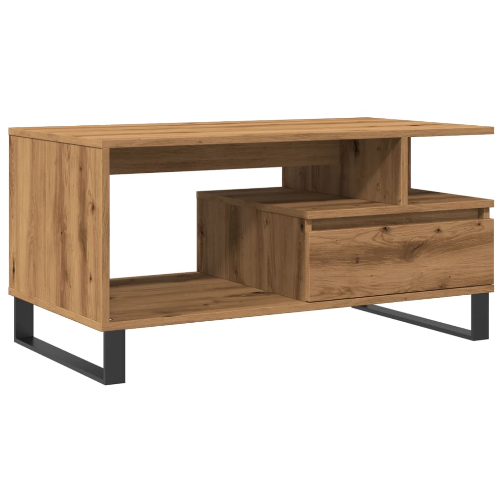 Salongbord Artisan Eik 90X49X45 Cm Konstruert Tre
